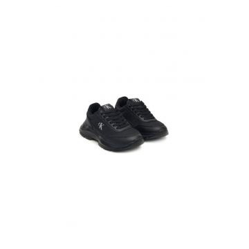 Pantofi sport fete -  material textil - negru