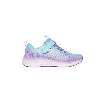 Pantofi sport low-cut cu velcro - Lila/Albastru glaciar