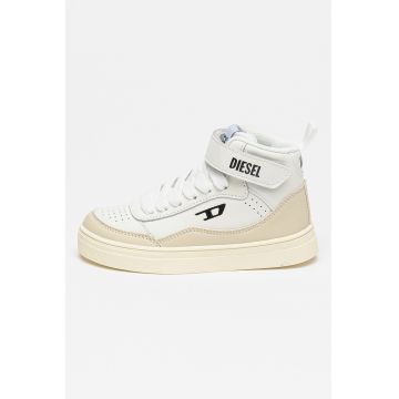 Pantofi sport mid-cut din piele Tracker-D - Alb/Grej