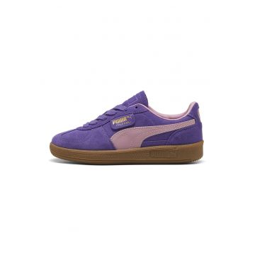 Pantofi sport Palermo de piele intoarsa si piele - Violet