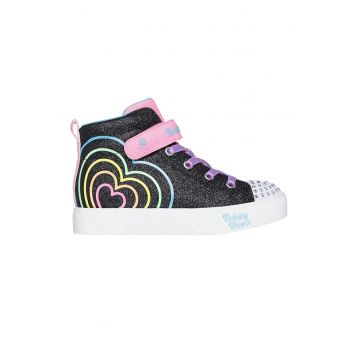 Tenisi mid-high cu lumini led Twinkle Toes Heart Steps