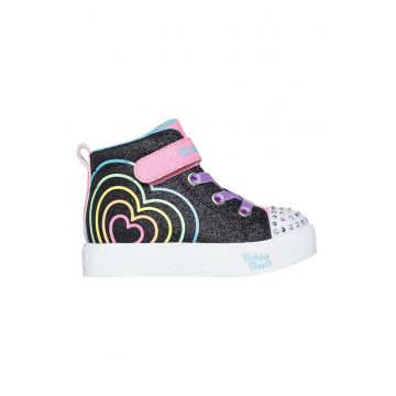 Tenisi mid-high cu lumini led Twinkle Toes Heart Steps
