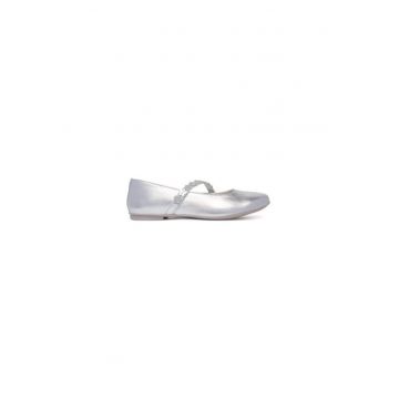 Balerini fete  7927622 - Piele naturala - 34 EU - Argintiu