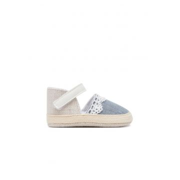 Espadrile fete  9901 - Textil - Bej/Albastru