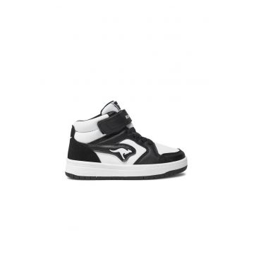 Pantofi copii -  Piele ecologica - Negru/Alb