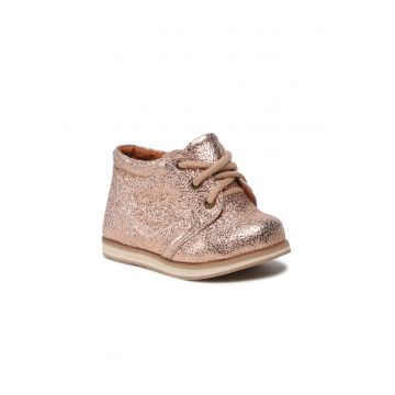 Pantofi pentru fete -  Piele naturala - Auriu