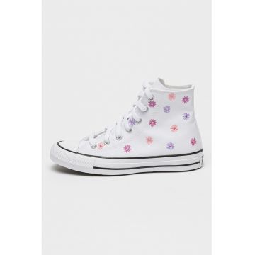 Pantofi sport cu flori Chuck Taylor - Alb/Roz