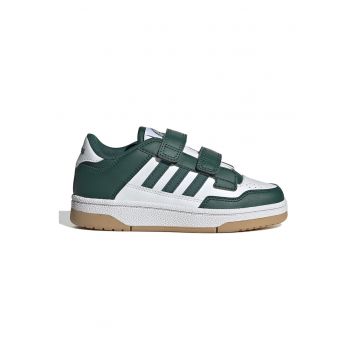 Pantofi sport Rapid Court cu inchidere velcro - Alb/Verde