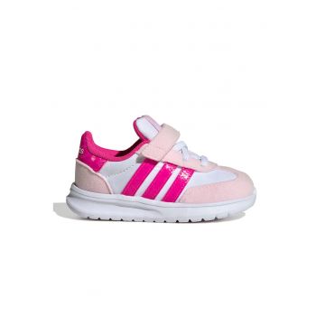 Pantofi sport Run 70s 2.0 cu velcro - Alb/Roz deschis/Roz pal