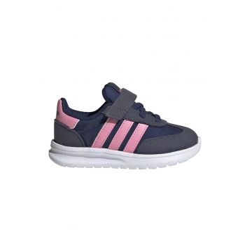 Pantofi sport Run 70s 2.0 cu velcro - Roz pastel/Bleumarin