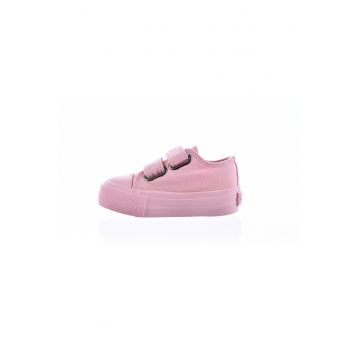 Pantofi sport cu velcro - Roz pastel