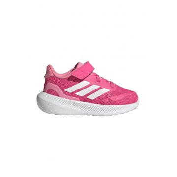 Pantofi sport Run Falcon 5 din material textil cu velcro - Roz aprins/Roz pastel/Alb optic