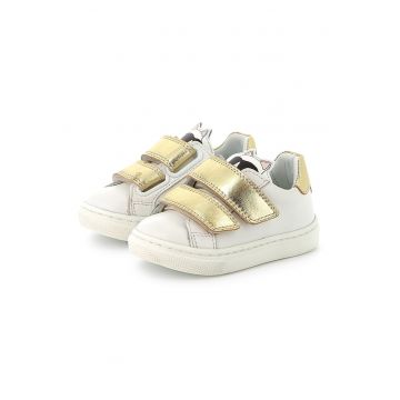 Pantofi sport din piele cu logo