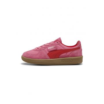 Pantofi sport din piele intoarsa cu logo Palermo - Roz aprins