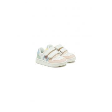 Tenisi pentru fete -  inchidere velcro - piele ecologica - multicolor