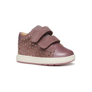 Tenisi pentru fete -  piele naturala - roz inchis -