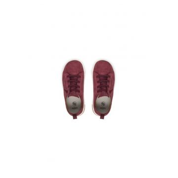 Tenisi pentru fete -  rosu - piele naturala