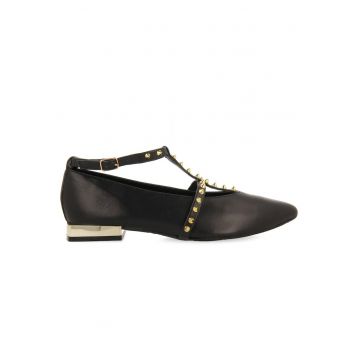 Balerini de piele cu tinte Nyborg