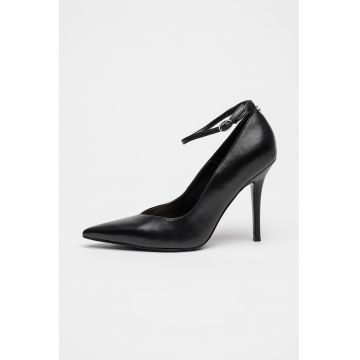 Pantofi de piele cu varf ascutit
