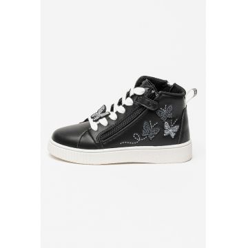 Pantofi sport cu fluturi - Alb/Negru