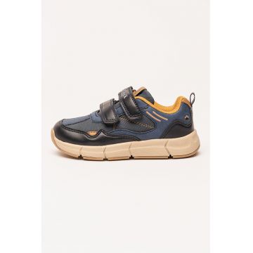 Pantofi sport low-cut cu velcro - Albastru inchis/Albastru prafuit/Bleumarin