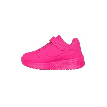 Pantofi sport Uno Lite de piele ecologica cu velcro - Fucsia