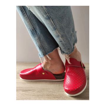 Saboti Medicali Dama  Berna Rosii - Rosu