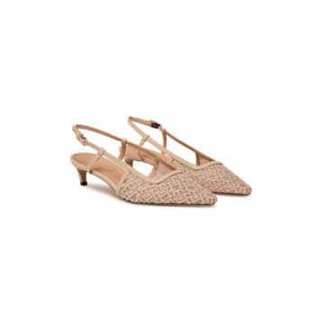 Sandale dama  bej - material textil - Bej