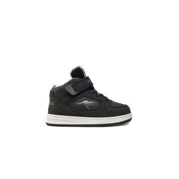 Pantofi copii -  33631 - Piele ecologica - Gri | Negru