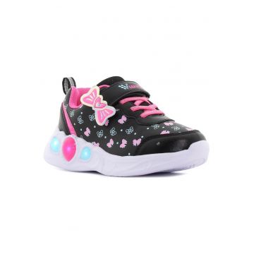 Pantofi copii  - Milva negri intermitenți