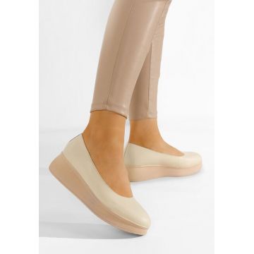 Pantofi cu platformă Cantoria bej