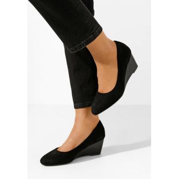 Pantofi cu platforma Cutiara V2 negri