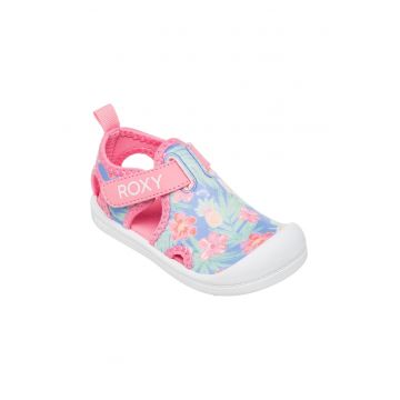 Pantofi cu velcro si model floral