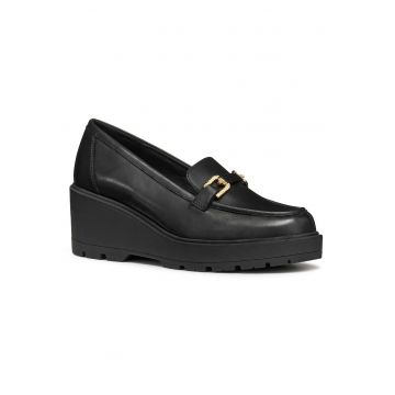 Pantofi dama -  negru piele naturala -