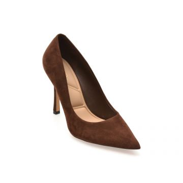 Pantofi eleganti ALDO maro, STESSY 3.0, din piele intoarsa