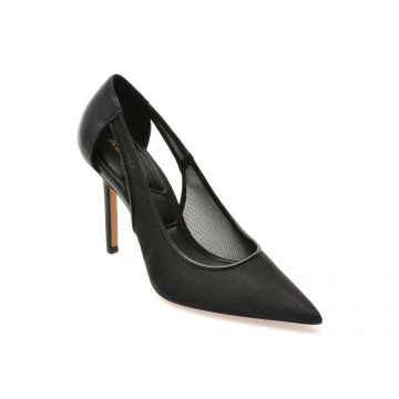 Pantofi eleganti ALDO negri, EBENEZER 001, din material textil