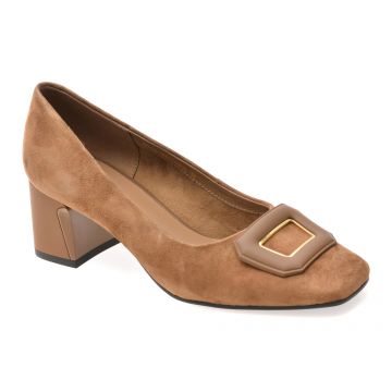 Pantofi eleganti EPICA maro, 4F5156, din piele intoarsa