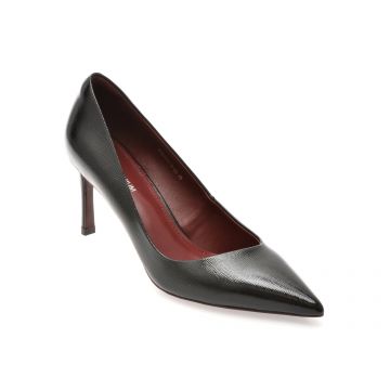 Pantofi eleganti EPICA PREMIUM negri, 23933, din piele naturala lacuita