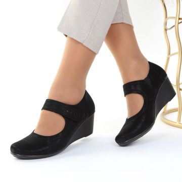 Pantofi negri usori Vana
