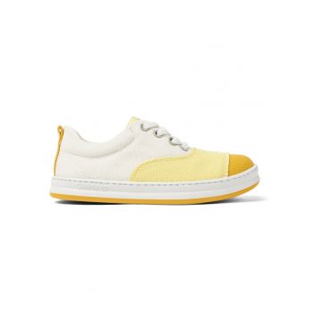 Pantofi sport de panza Runner Four 26957 - Alb/Galben/Portocaliu