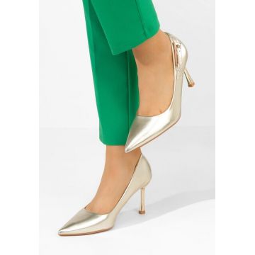Pantofi stiletto Rosalee aurii