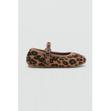 Balerini Mary Jane cu animal print