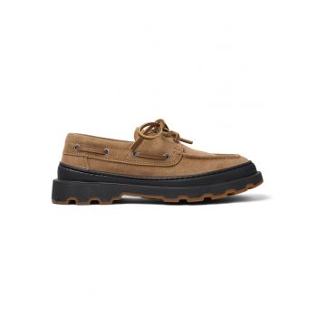 Pantofi boat din piele intoarsa Brutus