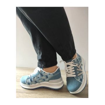 Pantofi Casual Dama  Wsc250517-21 Jeans - Albastru