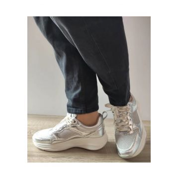 Pantofi Casual Dama  Wsc250532-11 Argintii - Argintiu