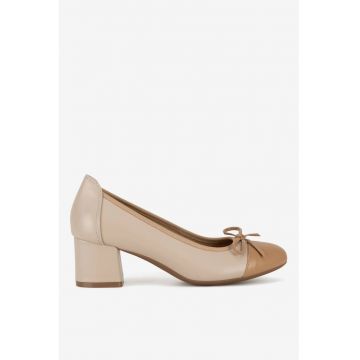 Pantofi dama  5903698112336 - Piele naturala - Bej