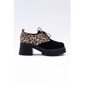 Pantofi de piele cu platforma