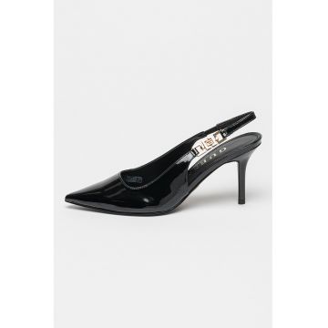 Pantofi din piele ecologica cu toc