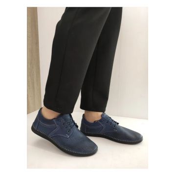 Pantofi Perforati Barbati  138 Albastri - Albastru