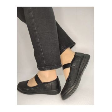 Pantofi Perforati Dama  60020A 01-N Negri - Negru